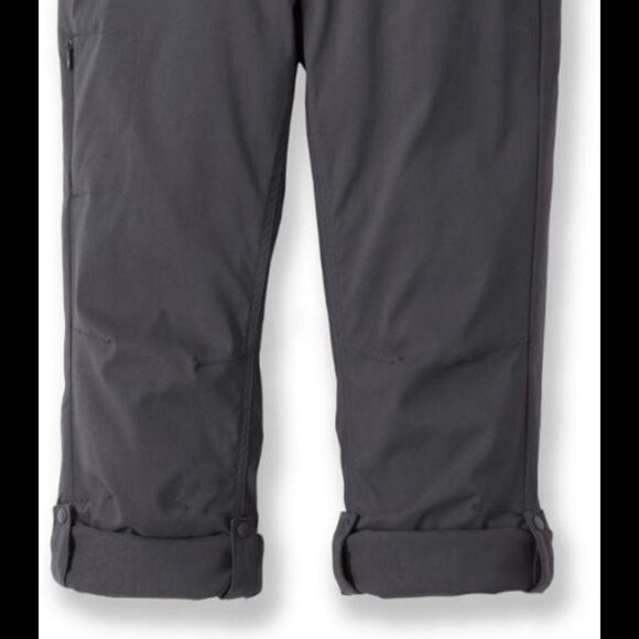 PRANA Halle Convertible Coal Grey/Gray Roll-up Pants 12 SHORT - Picture 2 of 16